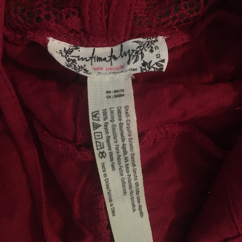 Free People Red Lace Bodycon Dress - Picture 5 of 6